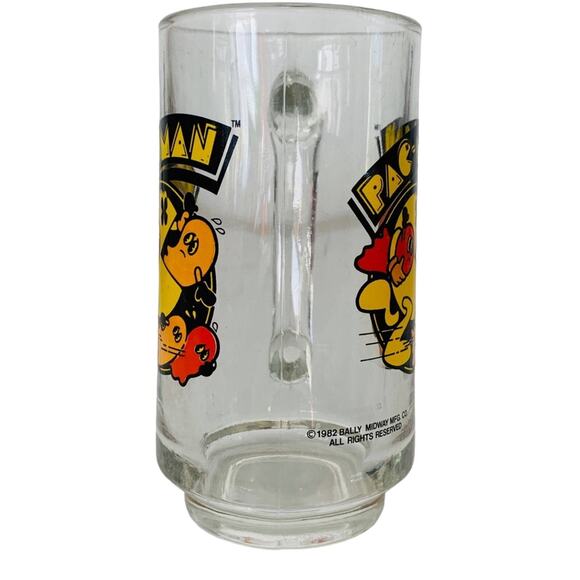 1982 Pac-man Glass Mug - Picture 2 of 9